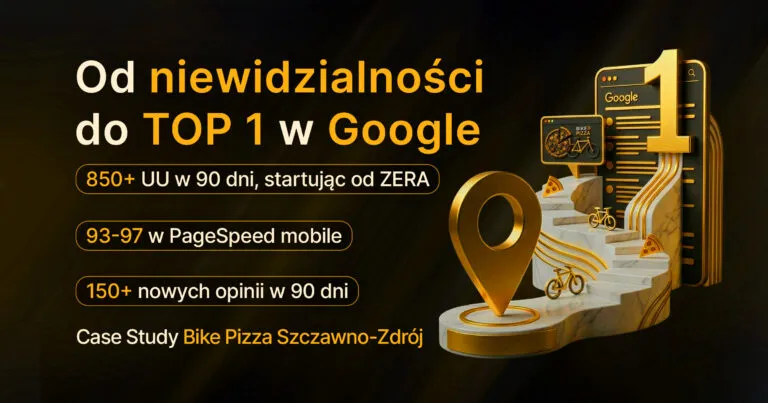 Od niewidzialności do Top 1 w Google w 90 dni – case study Bike Pizza Szczawno-Zdrój