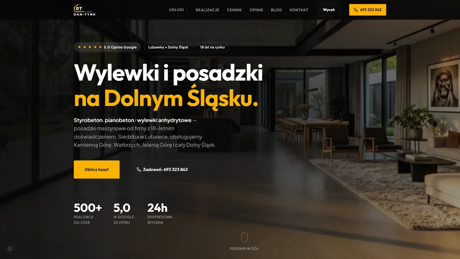 Styrobeton.eu: widok strony