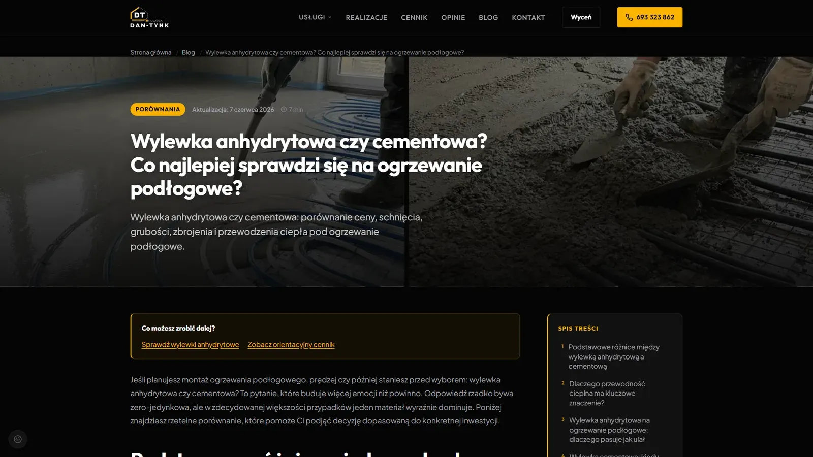 Styrobeton.eu: fragment strony