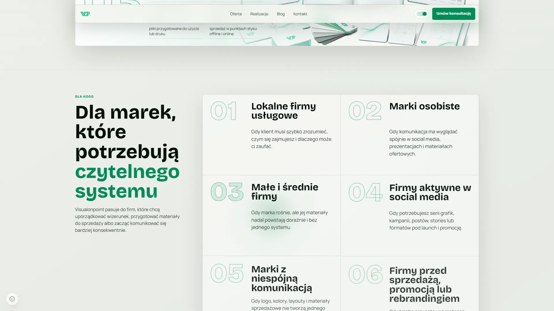 VisualOnPoint: fragment strony
