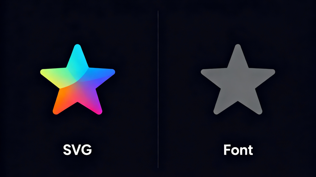 Ikony: SVG vs Icon Fonts